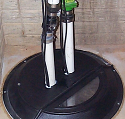 Sump pump installation in DMV Metro home by Len The Plumber.