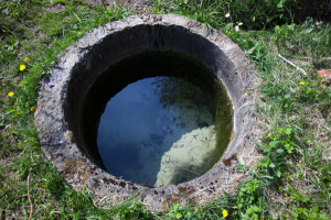 Residential well outside of a DMV Metro area home.